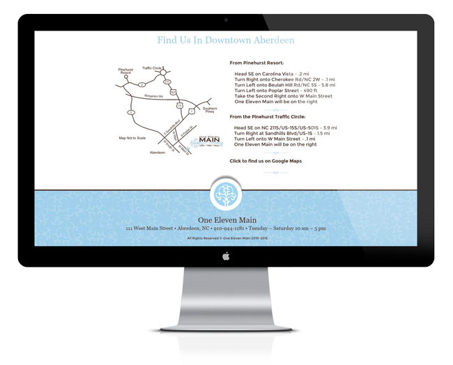Web Design for One Eleven Main