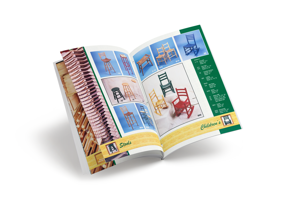Graphic Design of Product Catalog for Builtright Chair Company