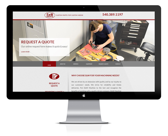 Website Design for E&W Machine