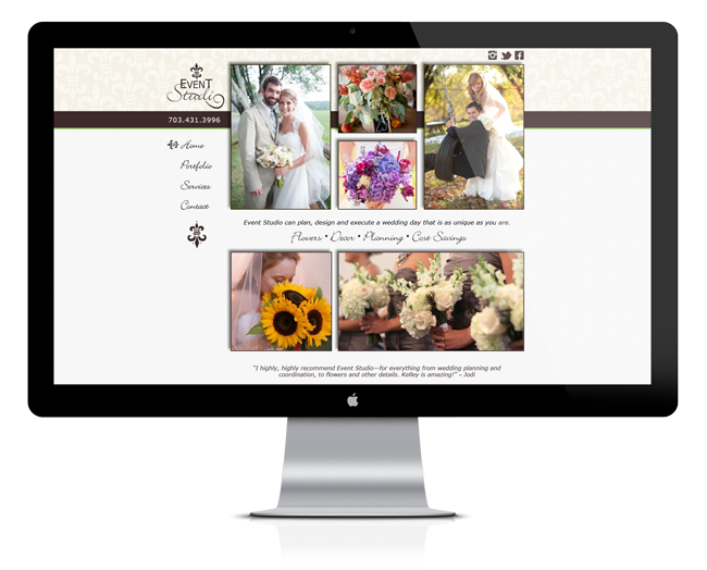 Web Design for Event Studio