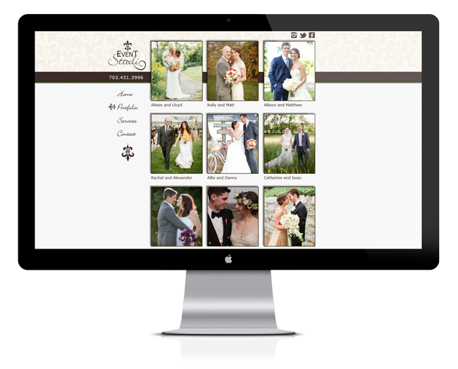 Web Design for Event Studio
