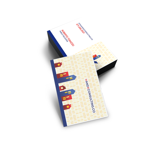 Graphic Design of Business Cards for H&K Consulting