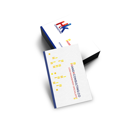 Graphic Design of Business Cards for H&K Consulting