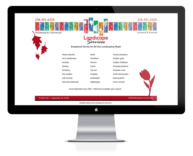 Web Design for Landscape Services