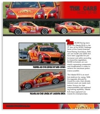Marketing Packet Insert for Roar Racing