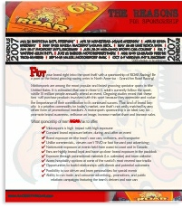 Marketing Packet Insert for Roar Racing