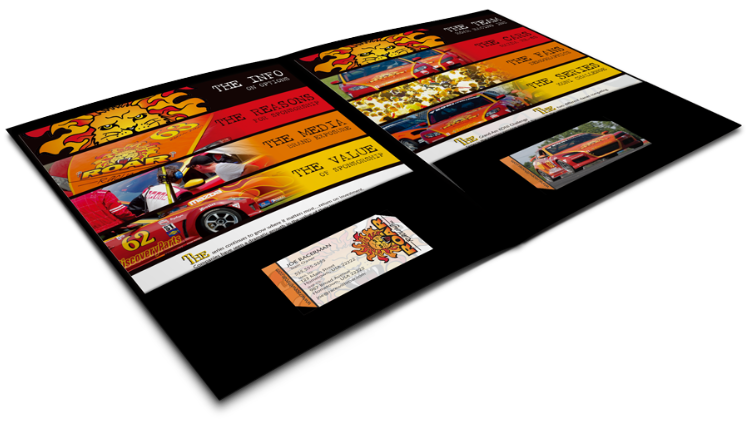 Graphic Design for Marketing Packet for Roar Racing
