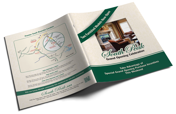 Graphic Design of Newspaper Insert for South Peak