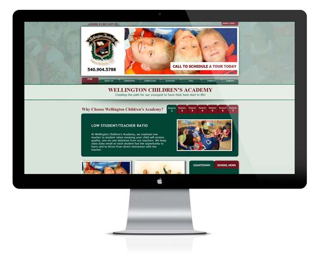 Web Design for Wellington Children's Academy
