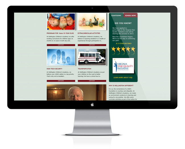 Web Design for Wellington Children's Academy