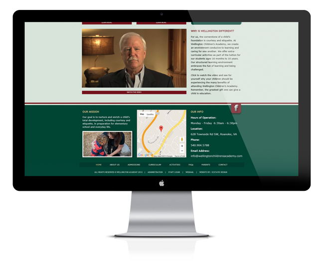 Web Design for Wellington Children's Academy